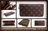 WALLET ZIPPY MONOGRAM CANVAS